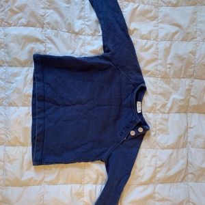 Mabo Organic French Terry Sweatshirt, Midnight size 4/5